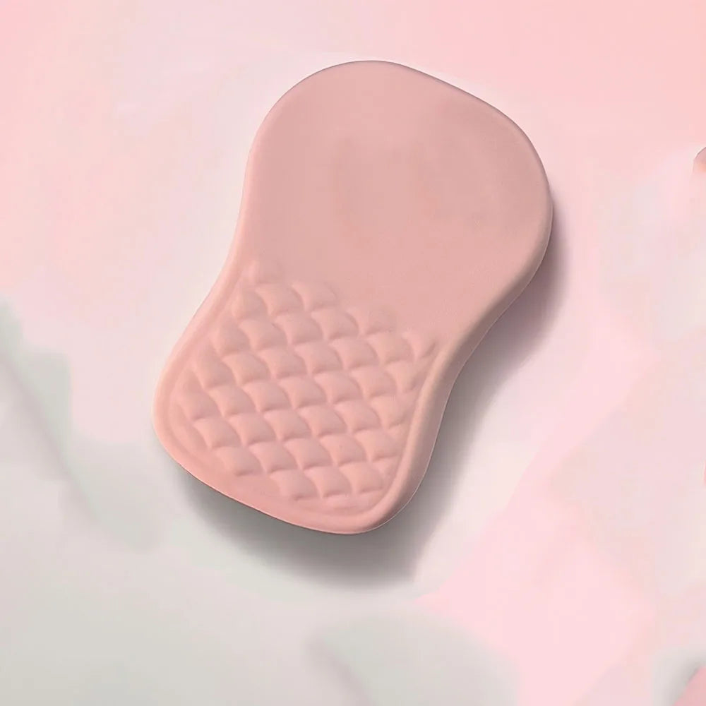 Ergonomic wrist rest showing color options available