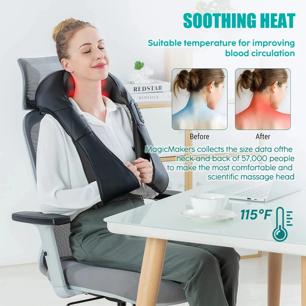 Shiatsu Heated Neck and Shoulder Massager
