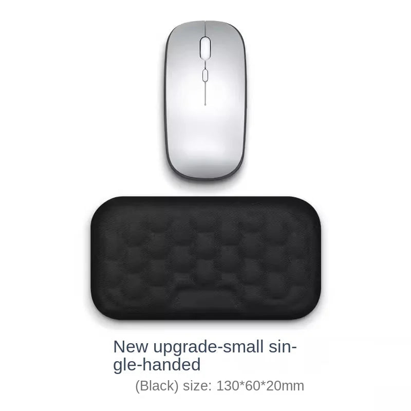 ComfortRest wrist pad set side view showing wrist elevation angle