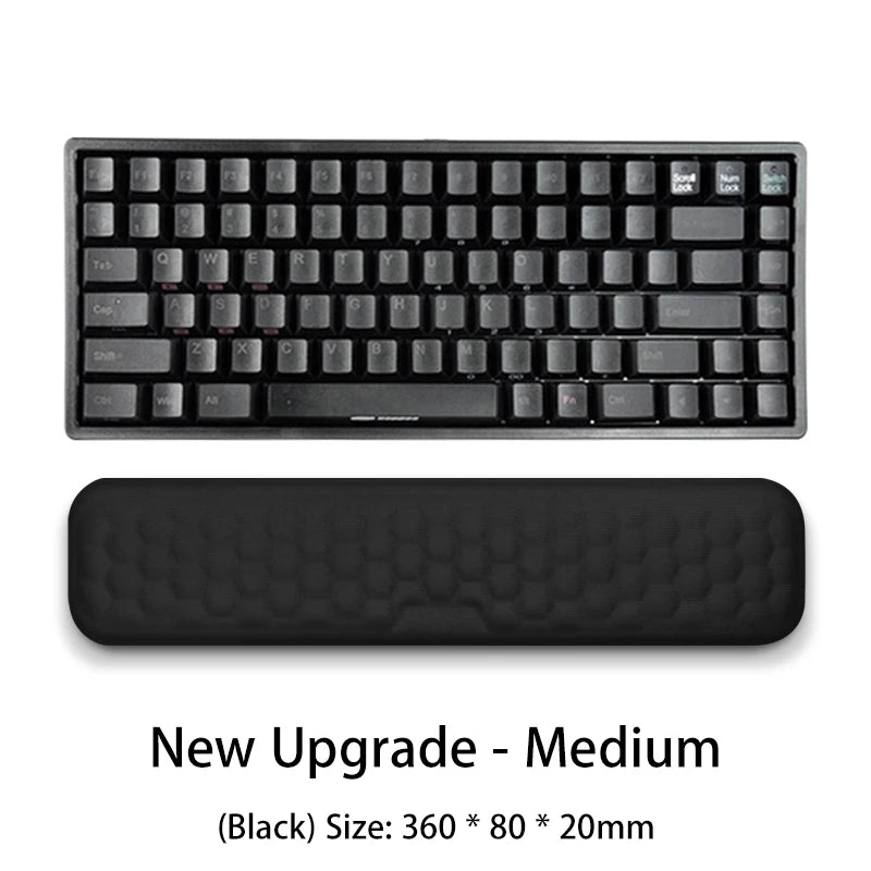 ComfortRest wrist pad set lifestyle shot showing desk setup
