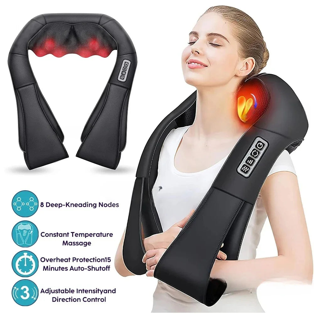 Shiatsu Heated Neck and Shoulder Massager